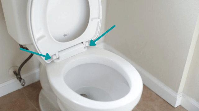 toilet seat won't stay up