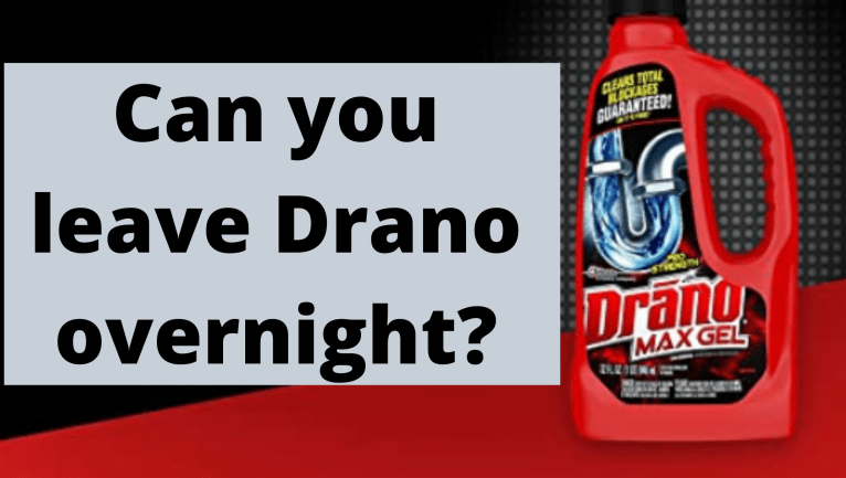 can you leave draino overnight